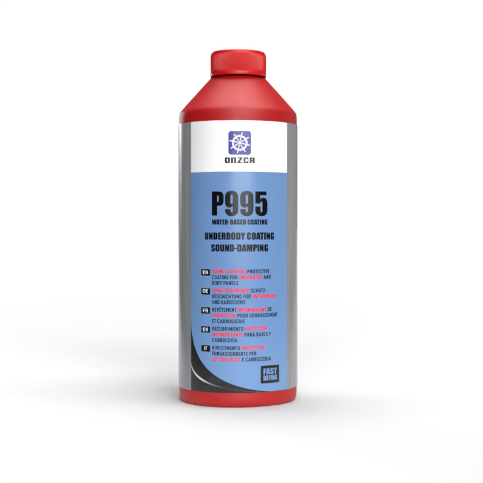 P995 - Front Label includes tradename and other essential information.